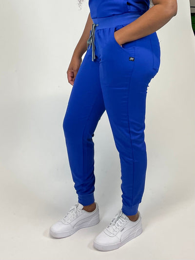 Royal Blue Fitted Jogger Scrub Pants