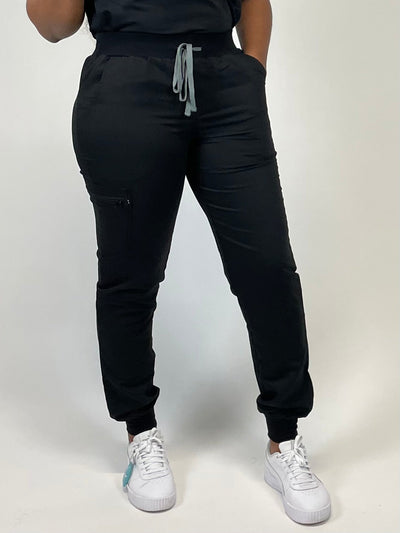 Navy blue Fitted Jogger Scrub Pants